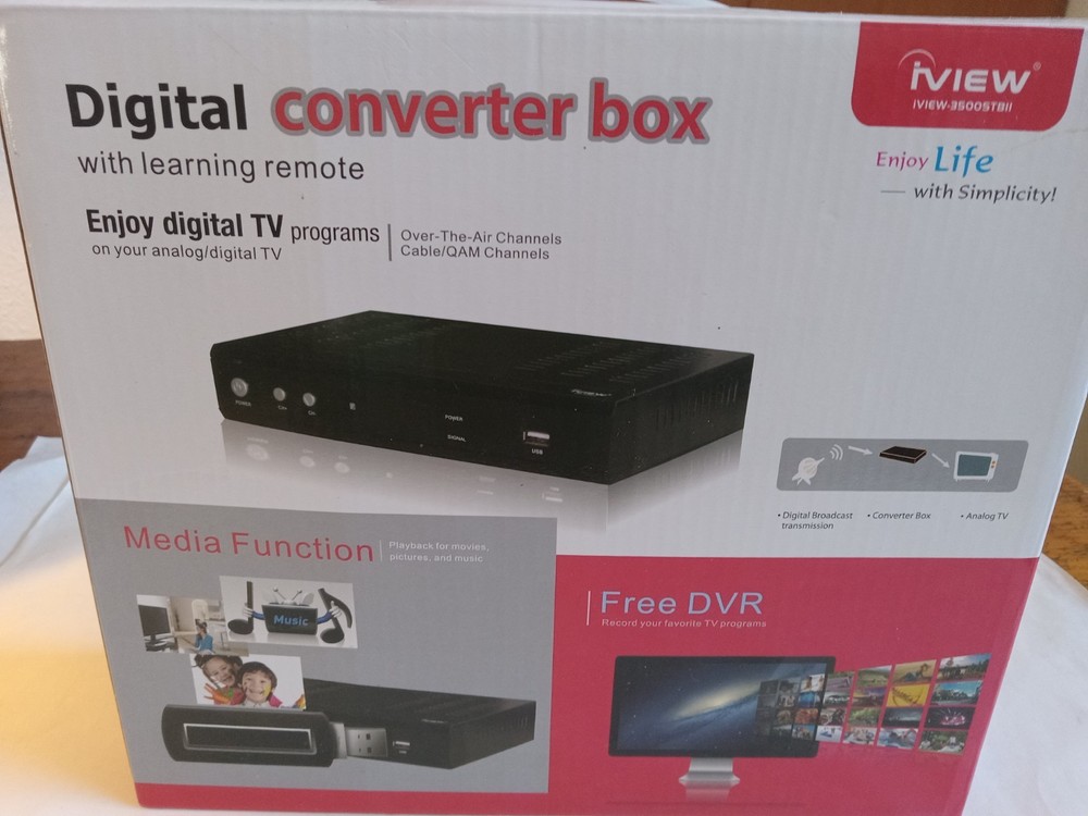 IVEW DIGITAL CONVERTER BOX USED