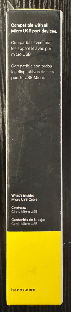 2/$19.99 Kanex"MiColor Micro USB ChargeSync 4' Cable" (KMUSBB4FBL)