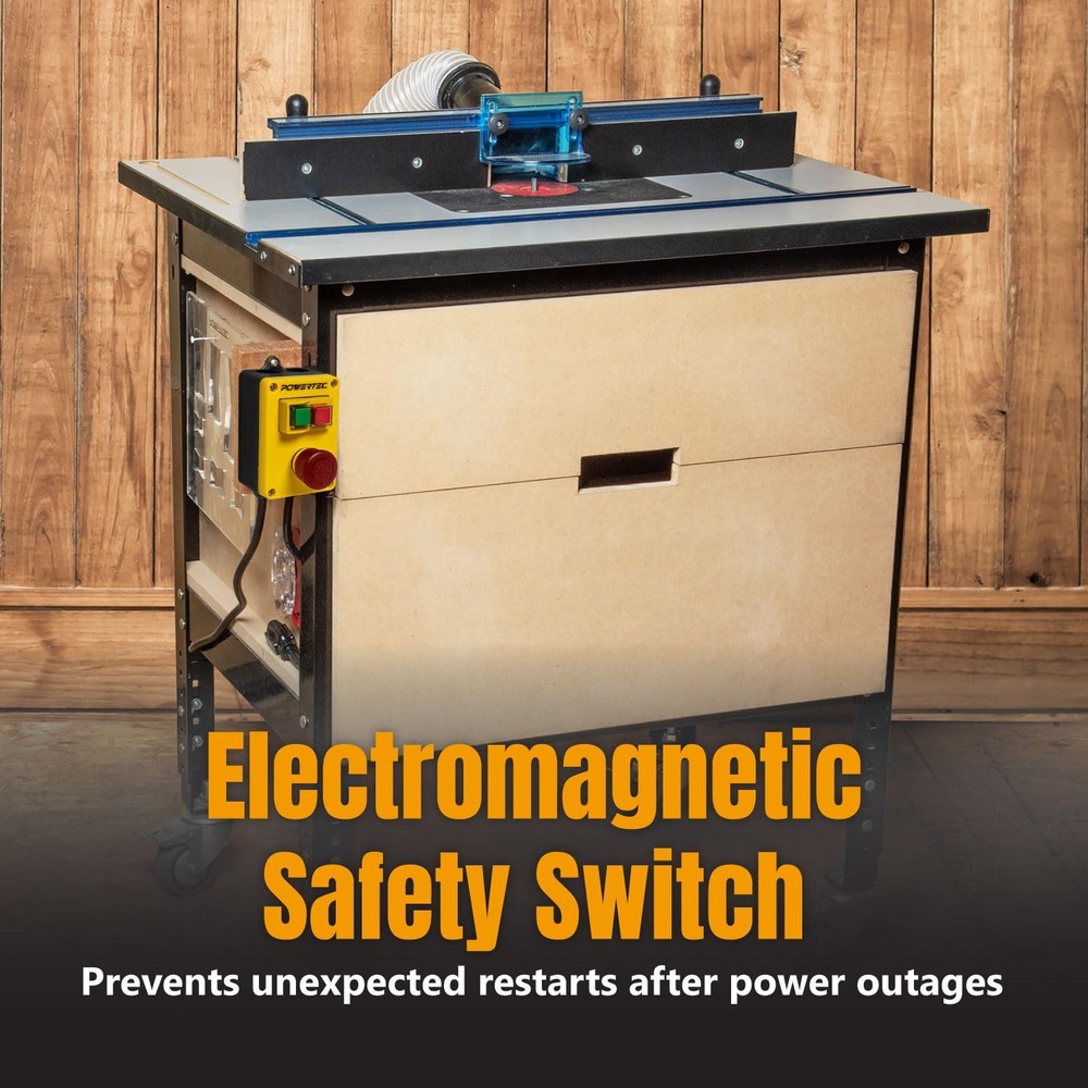 120V, 18A Magnetic Switch for Router Table, EZ Mounting on Work Bench & Tool ...