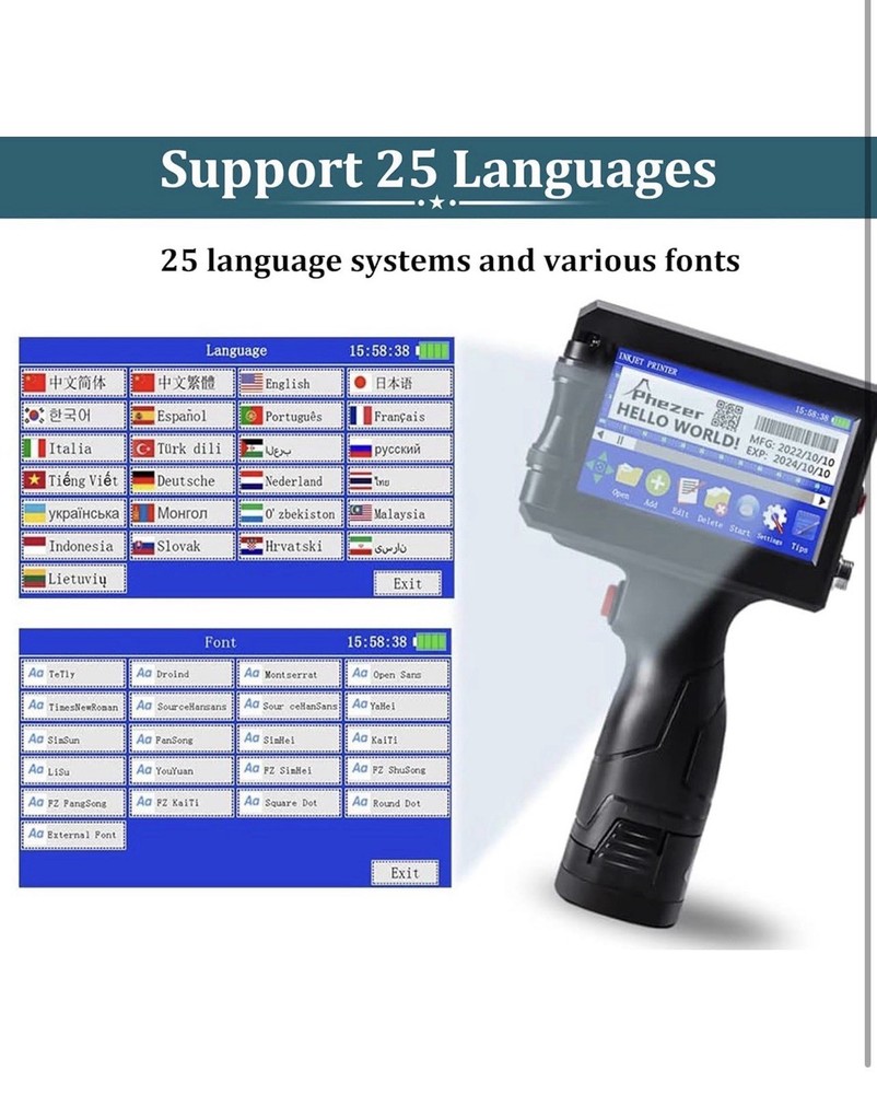 Phezer P15 Handheld Inkjet Printer (Open Box!)