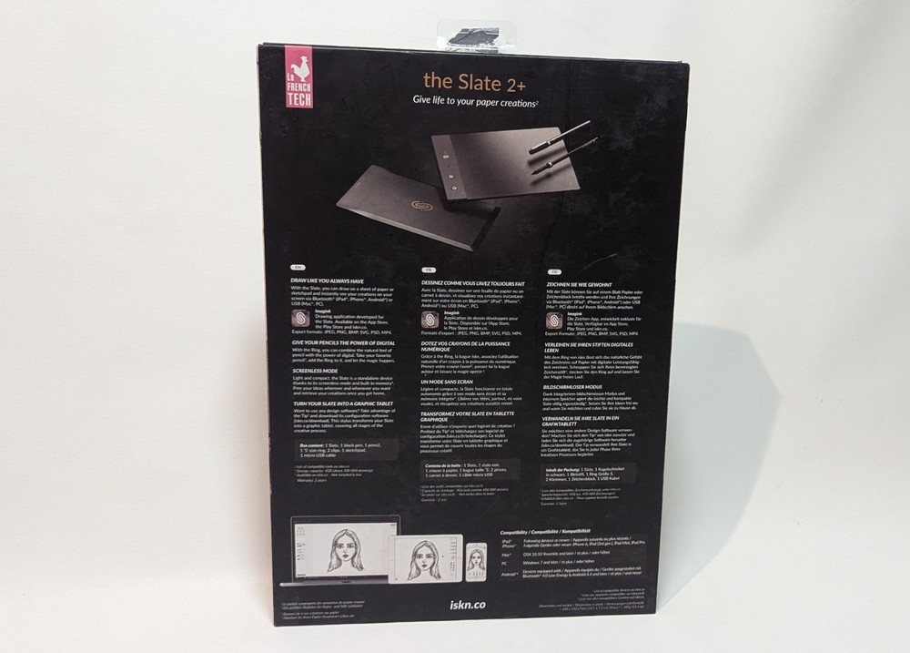 iskn The Slate 2+ Drawing Tablet - New (Open Box)
