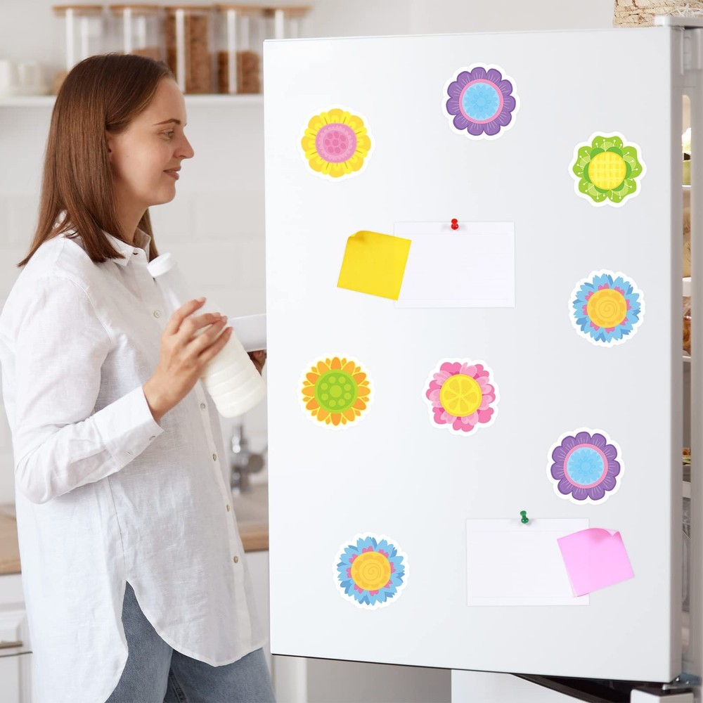 30 Pack Spring Flowers Sticky Notes - 600 Sheets Floral Shape Sticky Note Pad...