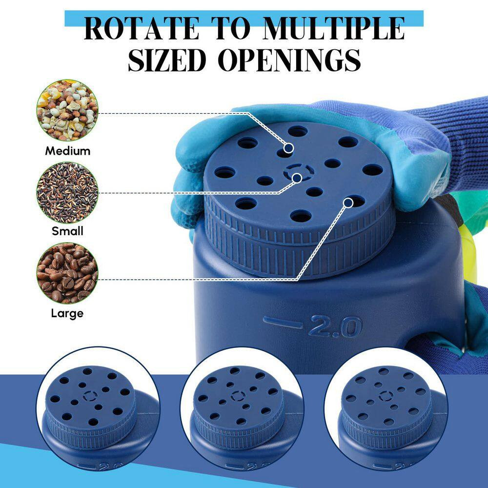 4.19 Lb. Plastic Handheld Spreader for Seed Spreader Multiple Adjustable Opening