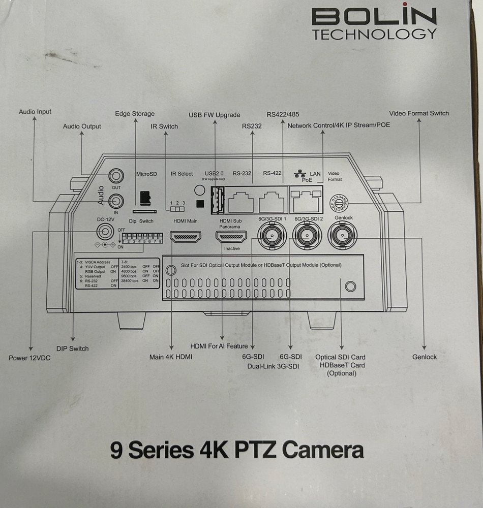 Bolin Technology 4K PTZ Camera - BC-9 SERIES