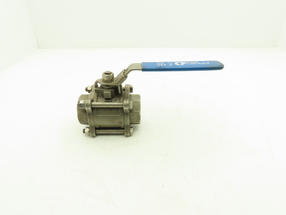 Fluid Controls 1-1/2" Socket Weld Ball Valve 3 Piece