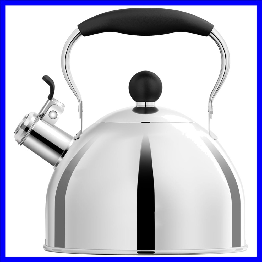 Whistling Tea Kettle for Stovetop, 2 Quart Small Tea Kettle for Tea and Coffe...
