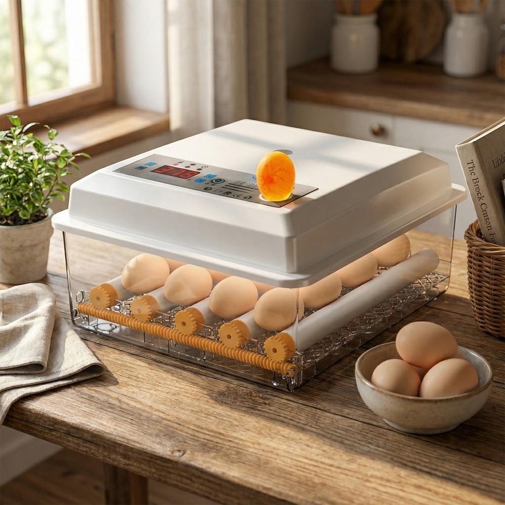 16 Eggs Incubator Digital Hatcher Temperature Control Fully Automatic Turning US