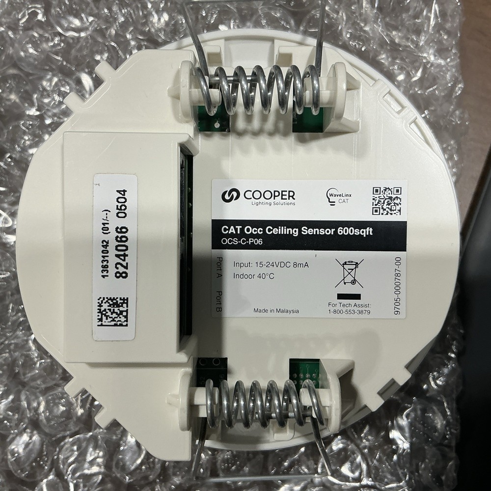 Cooper OCS-C-P06 Occ Ceiling Sensor 600sqft Coverage