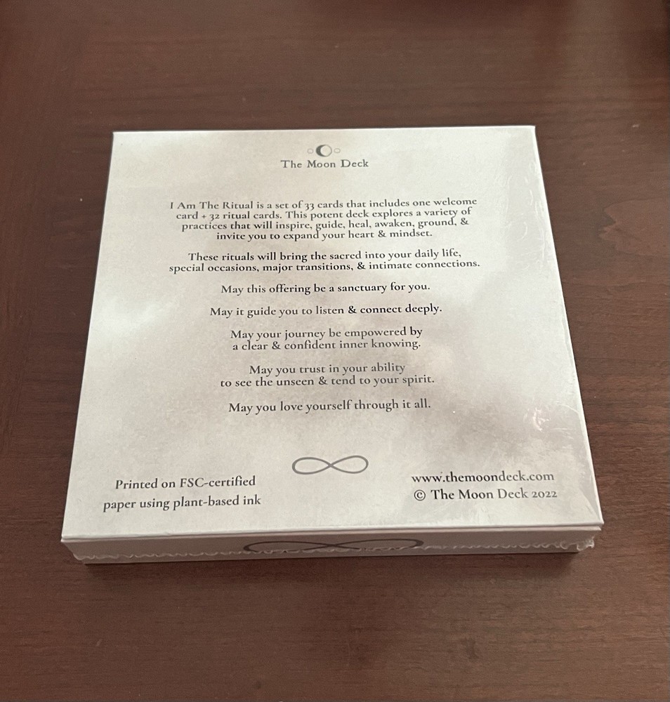 I Am The Ritual Card Deck