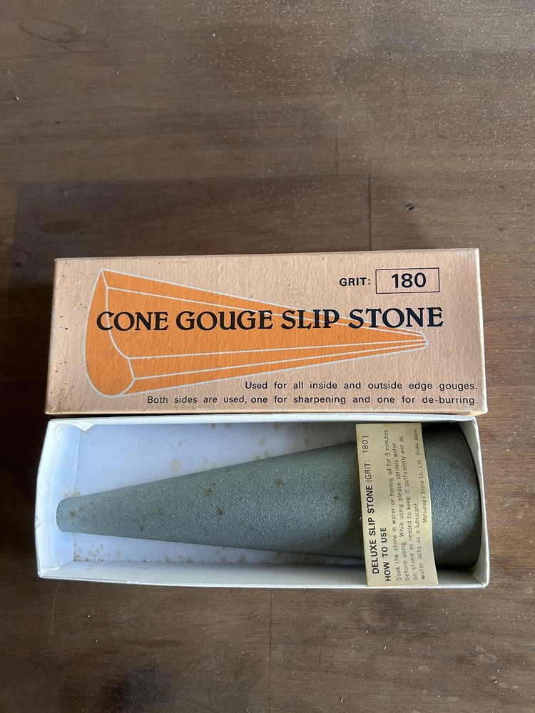 Cone Gouge Slip Stone 180 grit
