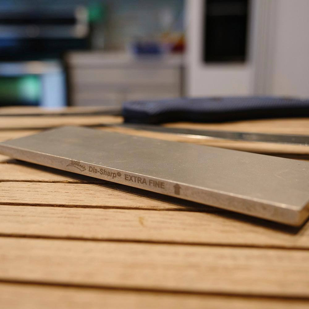 6 In. Dia-Sharp Bench Stone Extra-Fine Handheld Sharpener