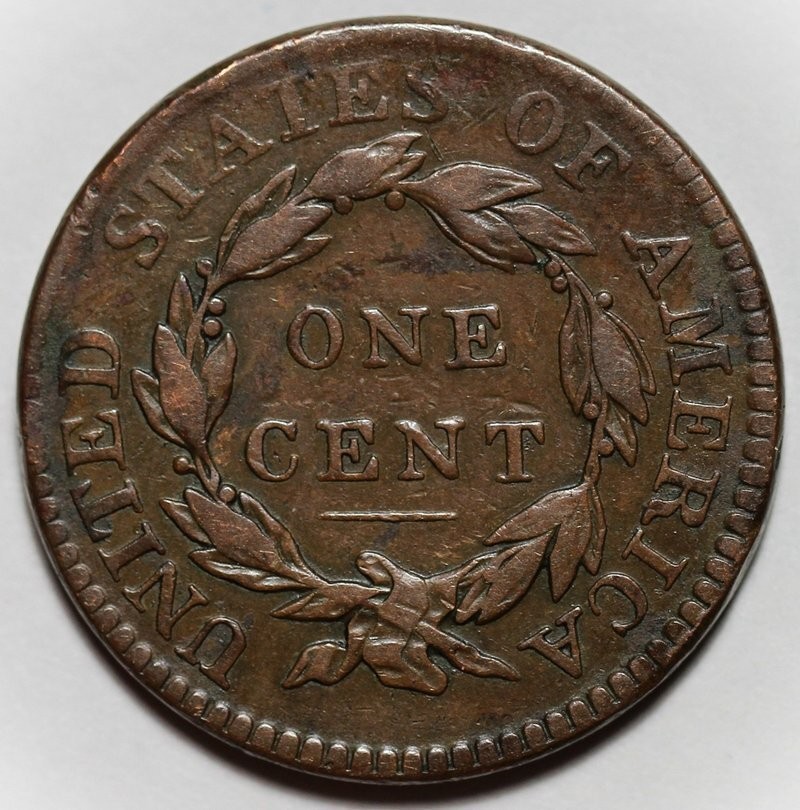 1819/8 Coronet Head Large Cent - US 1c Copper Coin