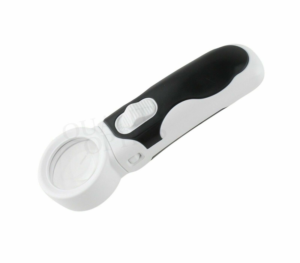 Quality Optics® Easy Grip Illuminated Hand Magnifier 4pc Interchangeable LED