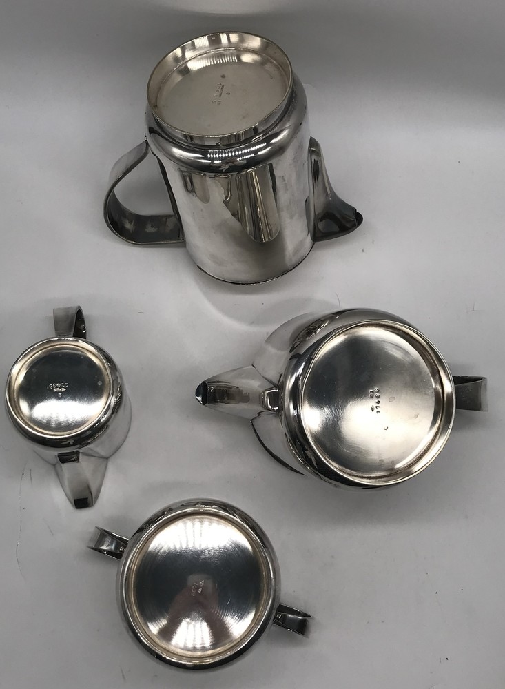 J. Galand et co. silver plated numbered tea/coffee set