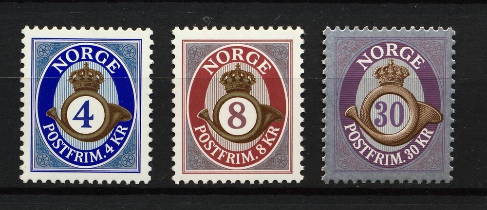 NORWAY . 2010 Posthorns (1628-30) . Mint Never Hinged