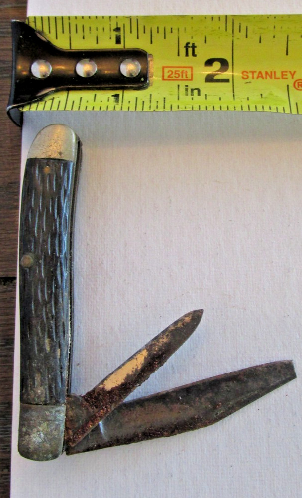 VTG Pocket Knife 2 Blades Rustic 3"