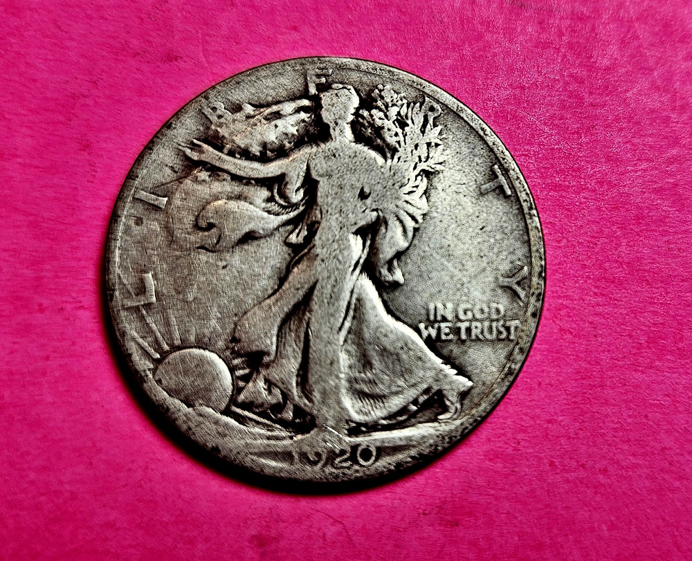 1920 D Walking Liberty Half Dollar 90% Silver