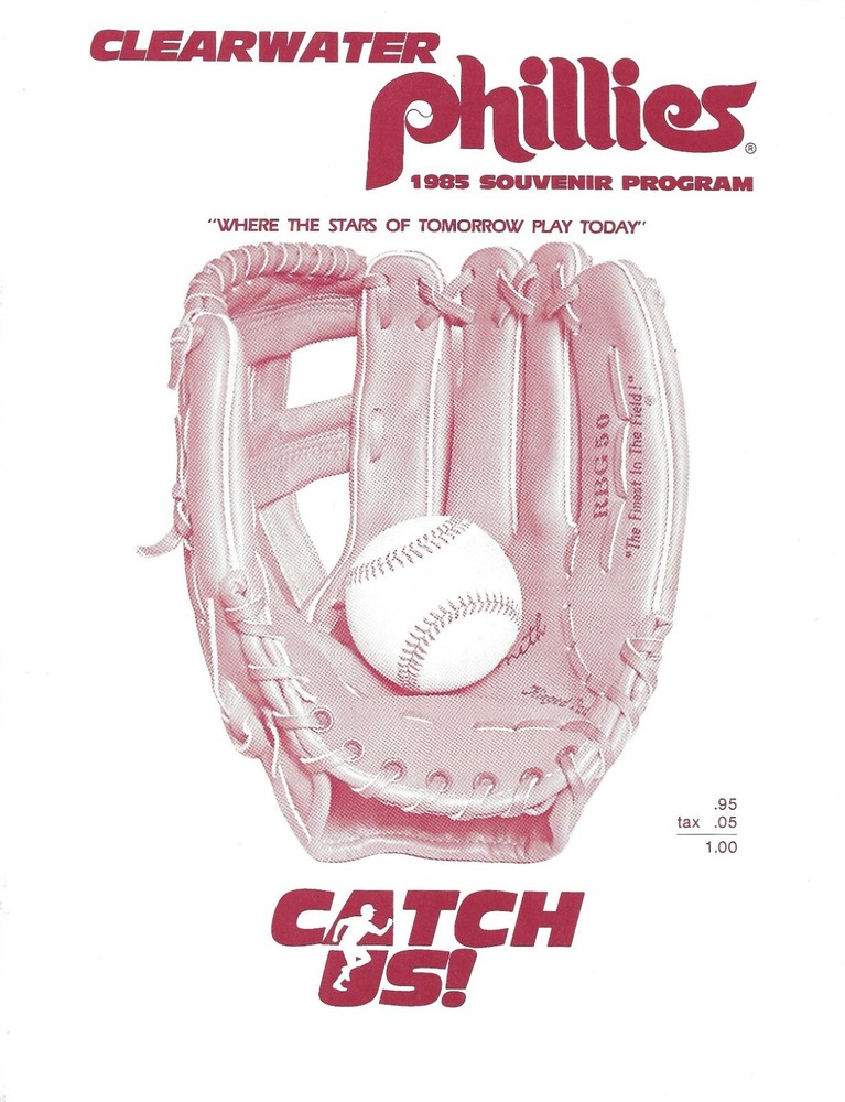 1985 PHILLIES vs WHITE SOX  Spring Training  MAGAZINE PROGRAM  NM-MINT
