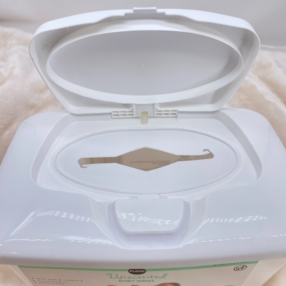 Publix Baby Wipe Container Plastic Full Size Pop Up Refillable Empty