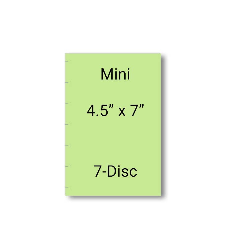 Undated Weekly Planner Inserts - 7-Disc Mini & NOTIQ Mini Capsule (S6) - 4.5x7