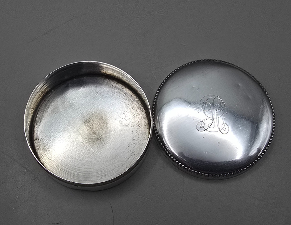 Antique Continental 800 Silver Vanity Box