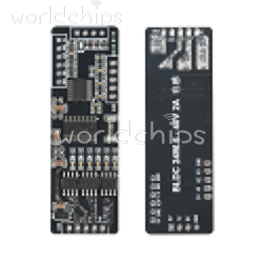 BLDC Hall Sensor 3Phase Brushless DC Motor Driver Board Speed Controller DC7-40V