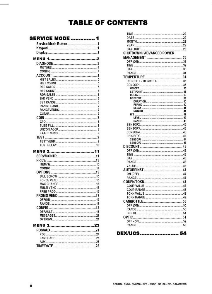 120 SELECT CONTROLLER SOFTWARE PROGRAMMING MANUAL FITS VENDNET 4212619 H 2007