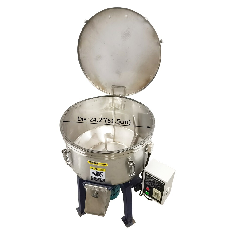 Vertical Color Mixer Plastic Particle Blender Industrial Granule Stirrer 110LB