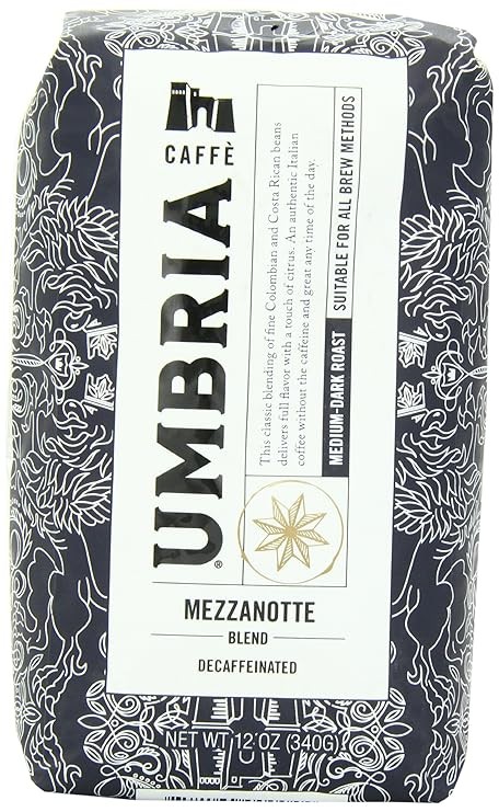 Decaffeinated Medium-Dark Roast Whole Bean Roasted Coffee (12oz)