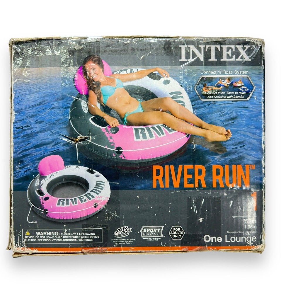 Intex River Run I Sport Lounge, Inflatable Water Float, 53"