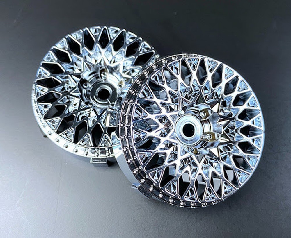 Tetsujin GRANSEEKER Wheels INSERTS Disk Adjustable Offset - GUN METAL - 4PCS