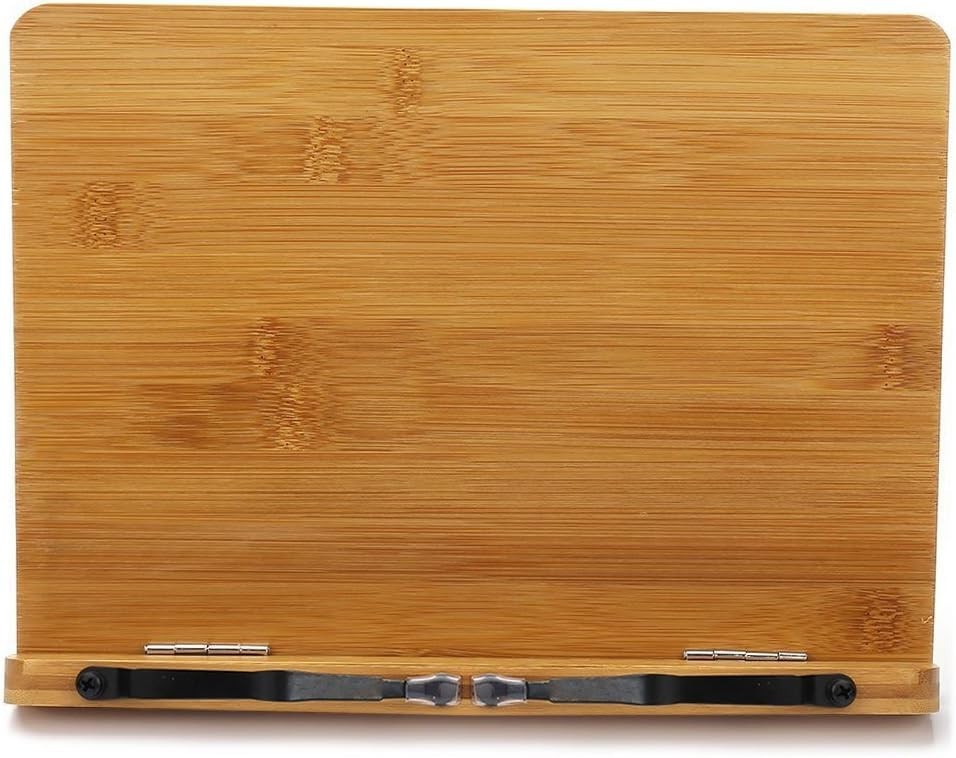 Adjustable Folding Bamboo Book Stand - Durable and Lightweight Reading Solution