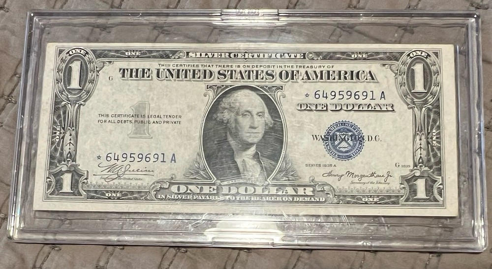 $1.00 1935A Silver Certificate Star Note VF