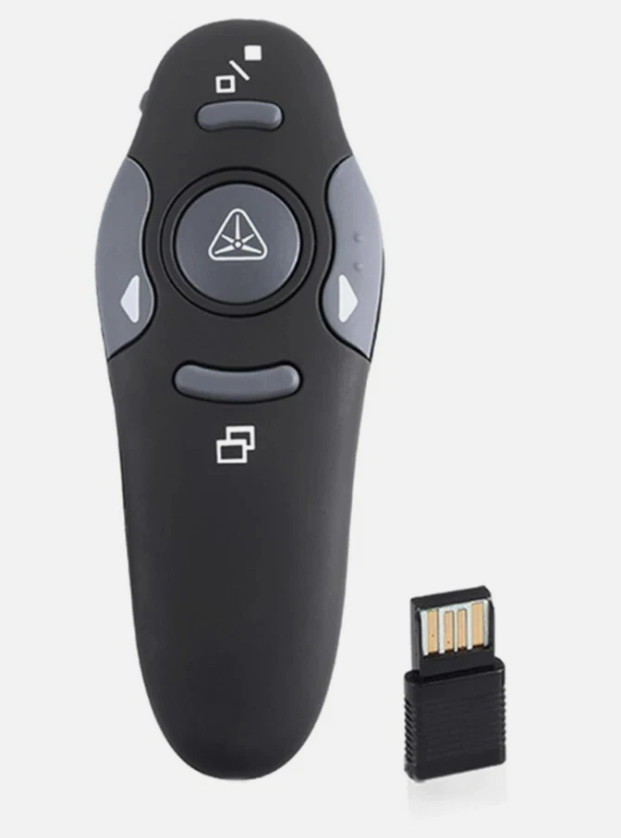 USB Wireless Remote Laser Pointer Pen Powerpoints Clicker PPT Flip Pen PointerS3