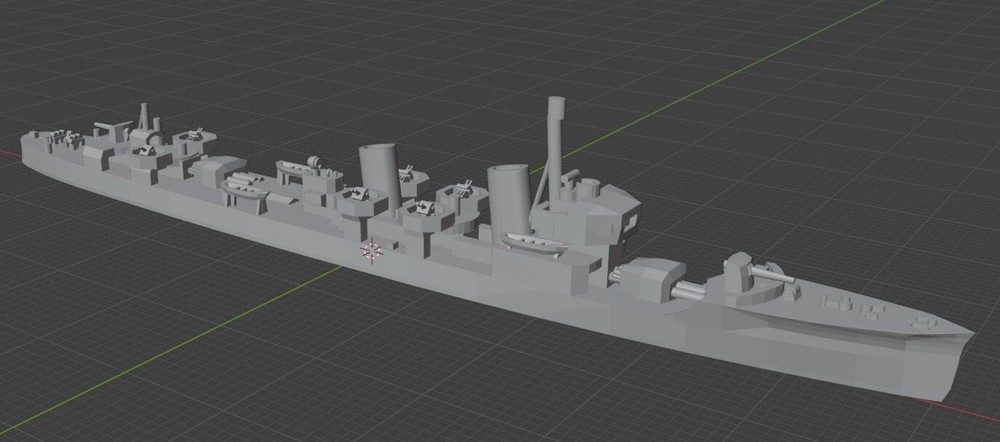 1:1800 IJN Mutsuki class Destroyer (V4)