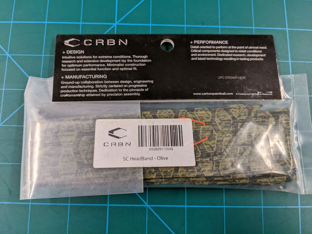 CARBON SC Head Band. OLIVE. BNIB. Rare!