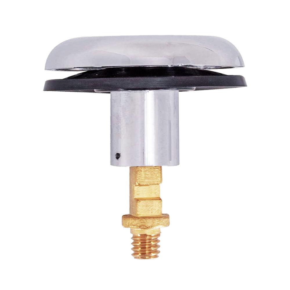 Durable ABS Snap and Press Stopper with Rubber Seal, 5/16" Thread - Chrome