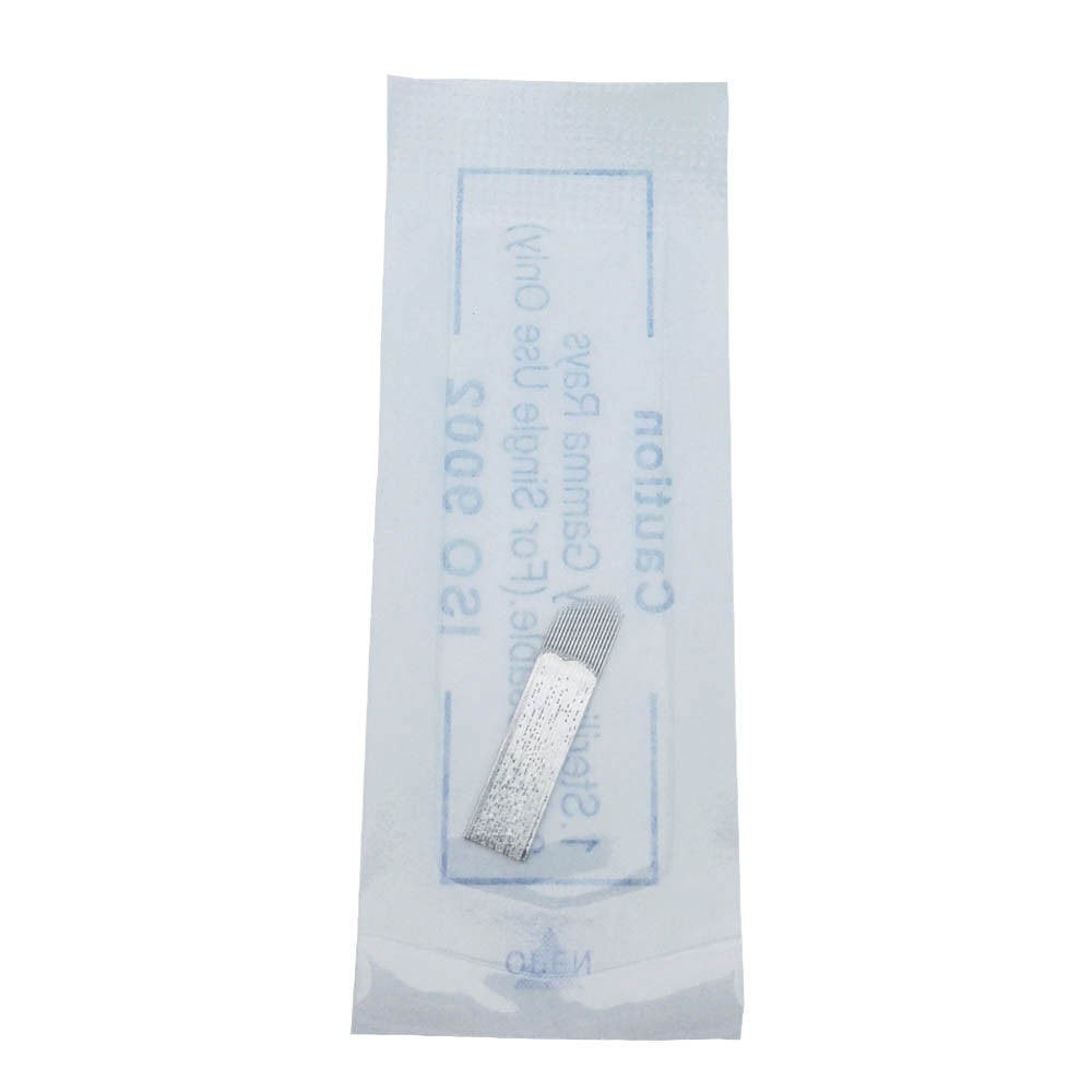 18 U Shape Microblading Permanent Makeup Needles Eyebrow Tattoo Chamfering Blade