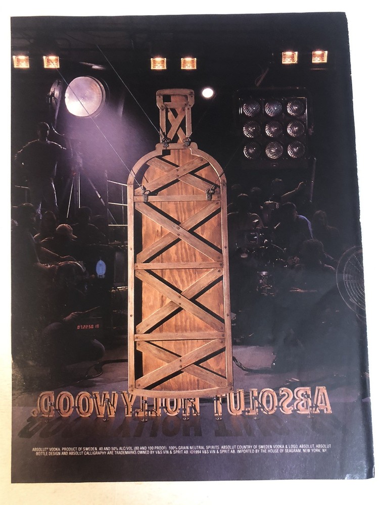 Absolute Vodka 1994 Vintage Print Ad Advertisement pa42