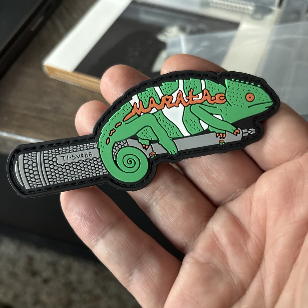 Countycomm Government Products Group hook n loop Patch 4” Aviation Lizard Cool!