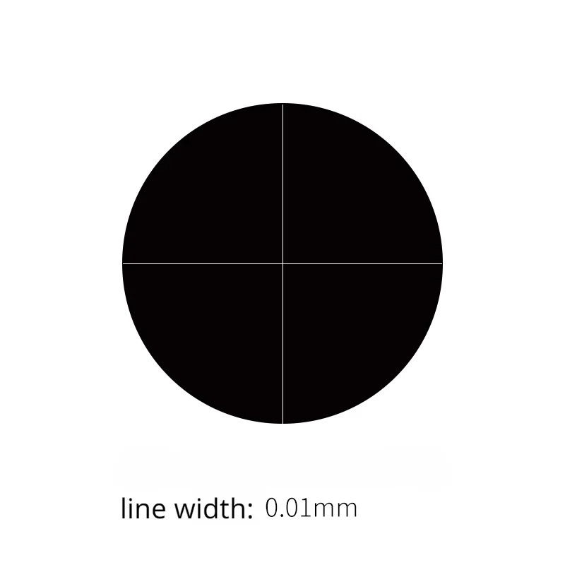 Negative Microscope Micrometer Dark Field Bright Line Cross Eyepiece Reticle