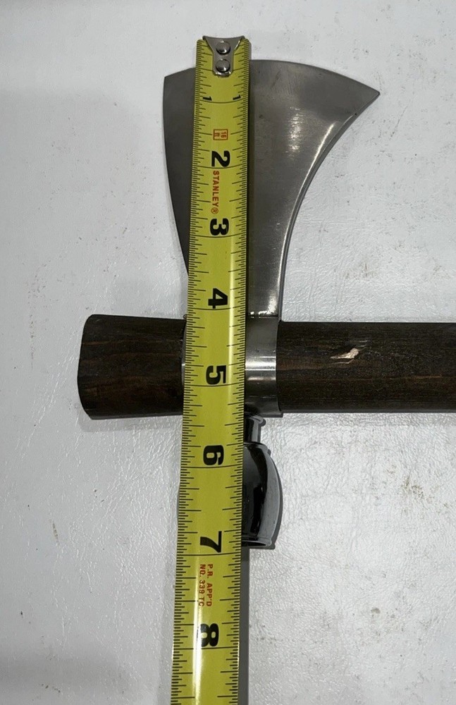 19" Chief Native American Tomahawk Hatchet Replica Axe Functional Peace Pipe