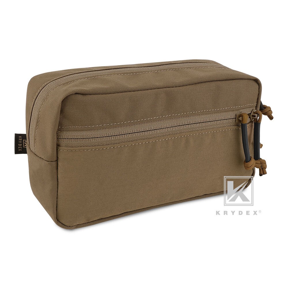 KRYDEX Tactical Drop Pouch SACK Dump Pack Hook & Loop For Chest Rig Coyote Brown