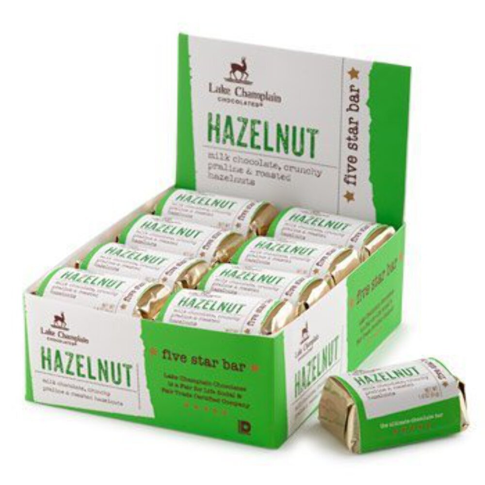 Lake Champlain Chocolates® Hazelnut Five Star Bar