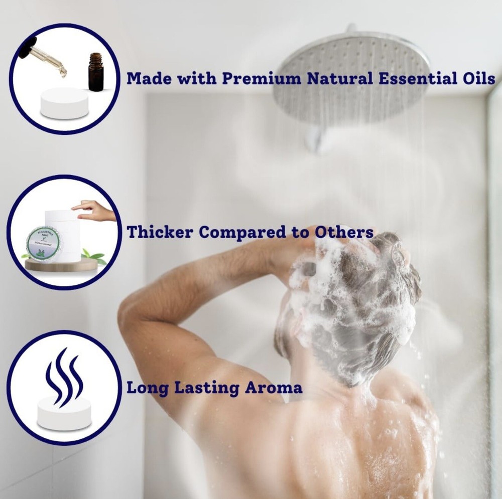 Shower Steamers Aromatherapy - Eucalyptus & Mint (6-pack)
