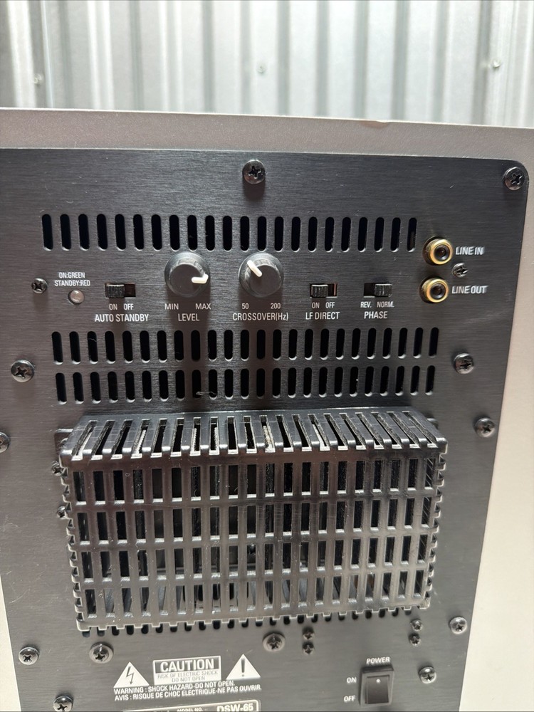 Denon DSW-65 Grey Subwoofer - Working!