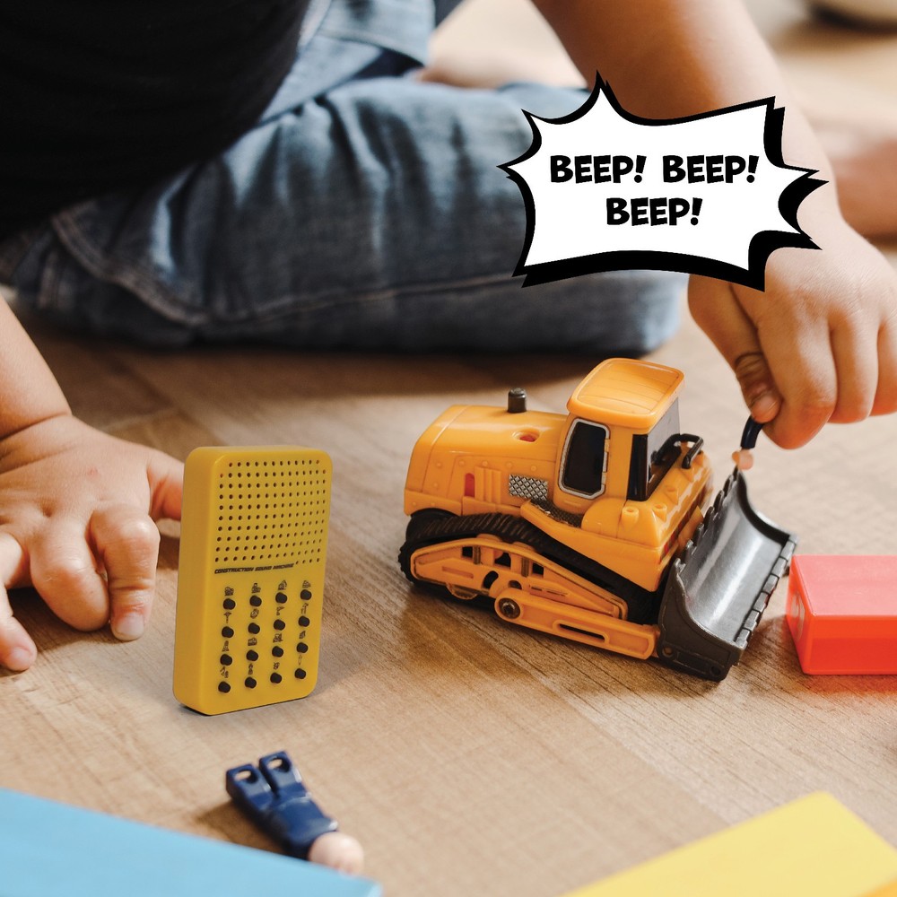 Construction Noisemaker with 16 Sounds, Whistles, Horns, and Engine Noises,