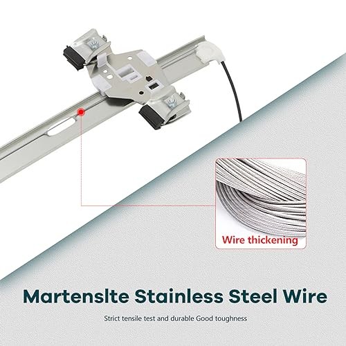 Rear Left Driver Side Power Window Regulator with Motor Fit for 2003 2004