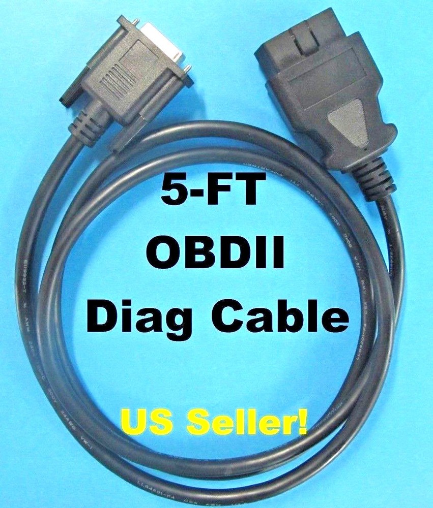 OBDII Cable Compatible with Autel MaxiCOM MK908 Wireless Diagnostic Interface