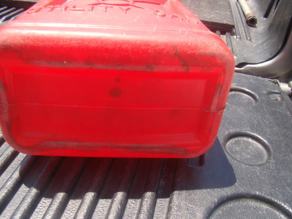 Vintage 2 1/2 Gal Red Utility Can Red Plastic